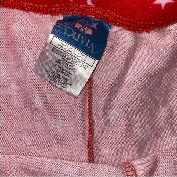 Red Kids Pajamas- Merry Every Thing!  Max & Olivia ❤️ - Picture 4 of 5